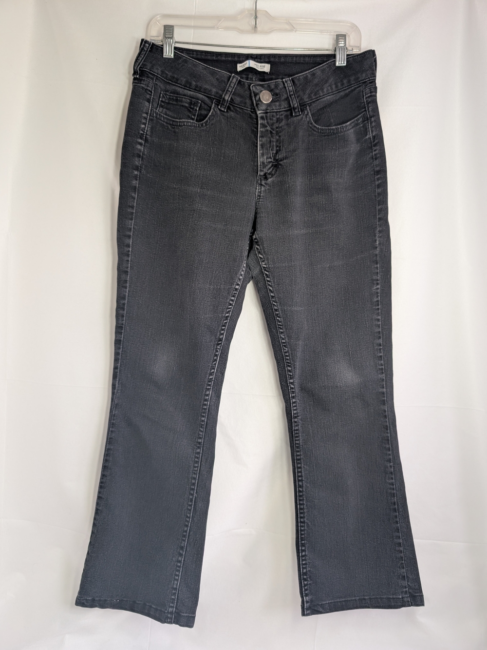 Riders by Lee Faded Black Mid Rise Bootcut Jeans Size 8 (25" Inseam)